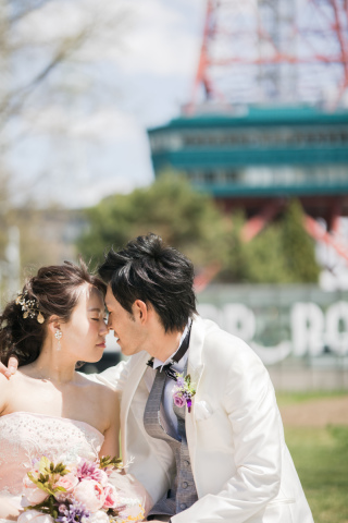 小さな結婚式 札幌店_ロケーション撮影　(大通公園)