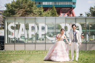 小さな結婚式 札幌店_ロケーション撮影　(大通公園)