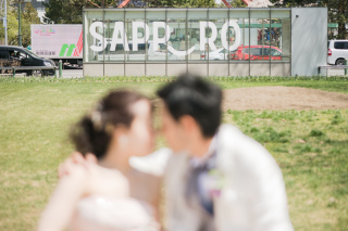 小さな結婚式 札幌店_ロケーション撮影　(大通公園)