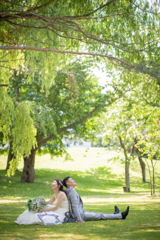 小さな結婚式 札幌店_ロケーション撮影（中島公園）