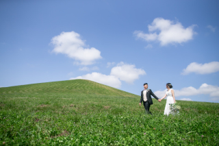 小さな結婚式 札幌店_ロケーション撮影（モエレ沼公園）