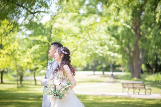 小さな結婚式 札幌店_ロケーション撮影（中島公園）