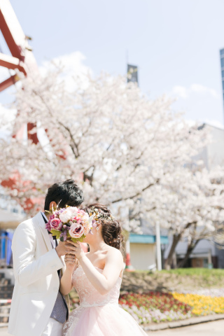 小さな結婚式 札幌店_ロケーション撮影　(大通公園)