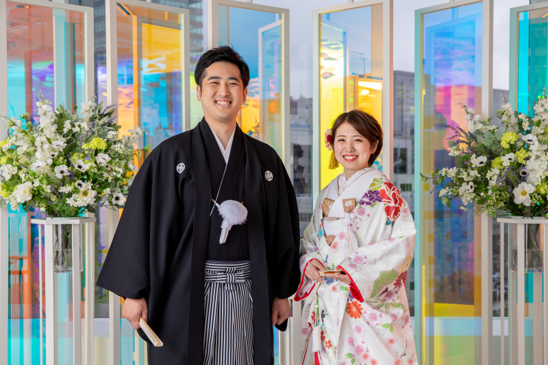【期間限定★基本料金50%オフ】和装&洋装_衣装3着よくばりプラン+会食プラン|全データ&スタジオ使用料込み|6名分のお食事代付