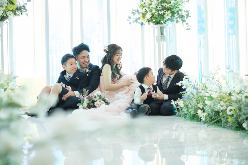 【結婚報告・年賀状にも◎】大切なご家族も一緒に撮影OK*