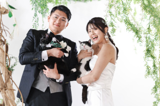 【結婚報告・年賀状にも◎】大切なご家族も一緒に撮影OK＊