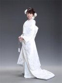 白AP-72 唐草華紋に鶴 