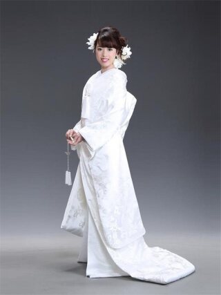 白AP-72 唐草華紋に鶴 