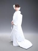 白AP-48 小紋詰に鶴 