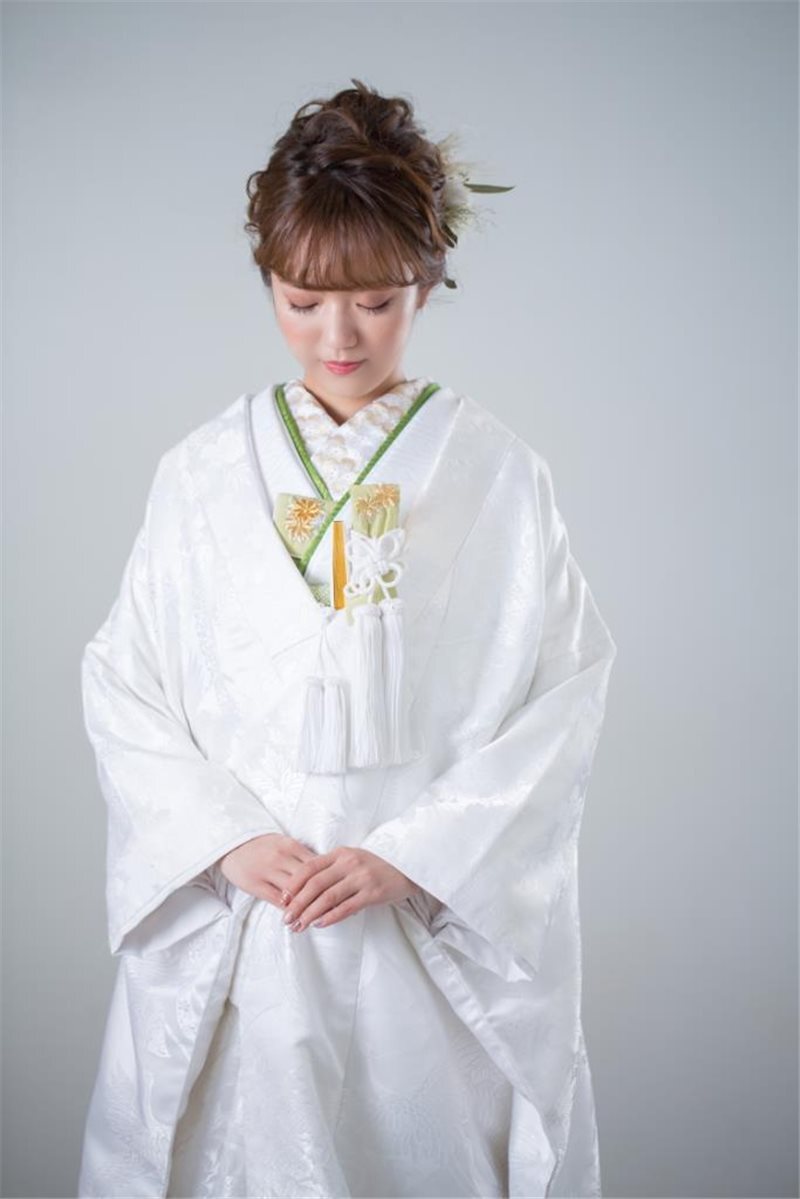 重ね衿 抹茶 