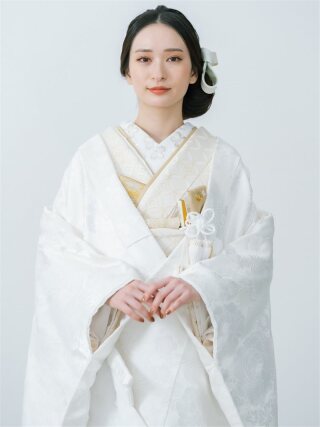 新婦 色掛下 金七宝 ｷﾝｼｯﾎﾟｳ 白