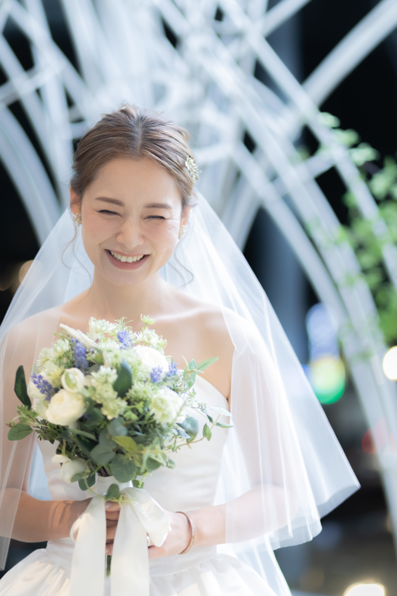 新婦様の素敵な笑顔!