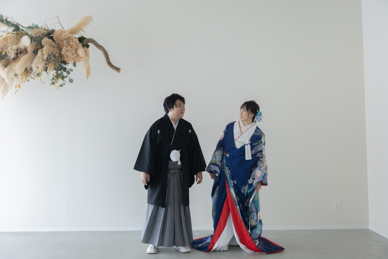 色鮮やかな色打掛