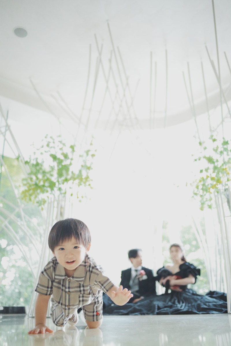 可愛いお子様の姿もしっかり!