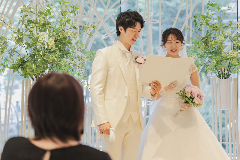 誓いの言葉をお二人で