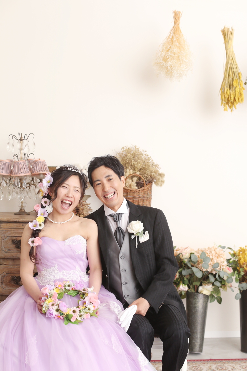 カラードレスに着替え、雰囲気を変えて再開！