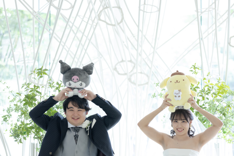 ウェディングドレスでも一緒に撮影☆