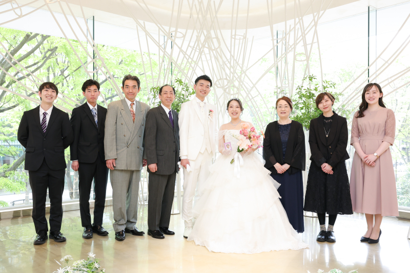 家族での集合写真もOK!