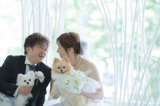 愛犬とのフォトウェディング