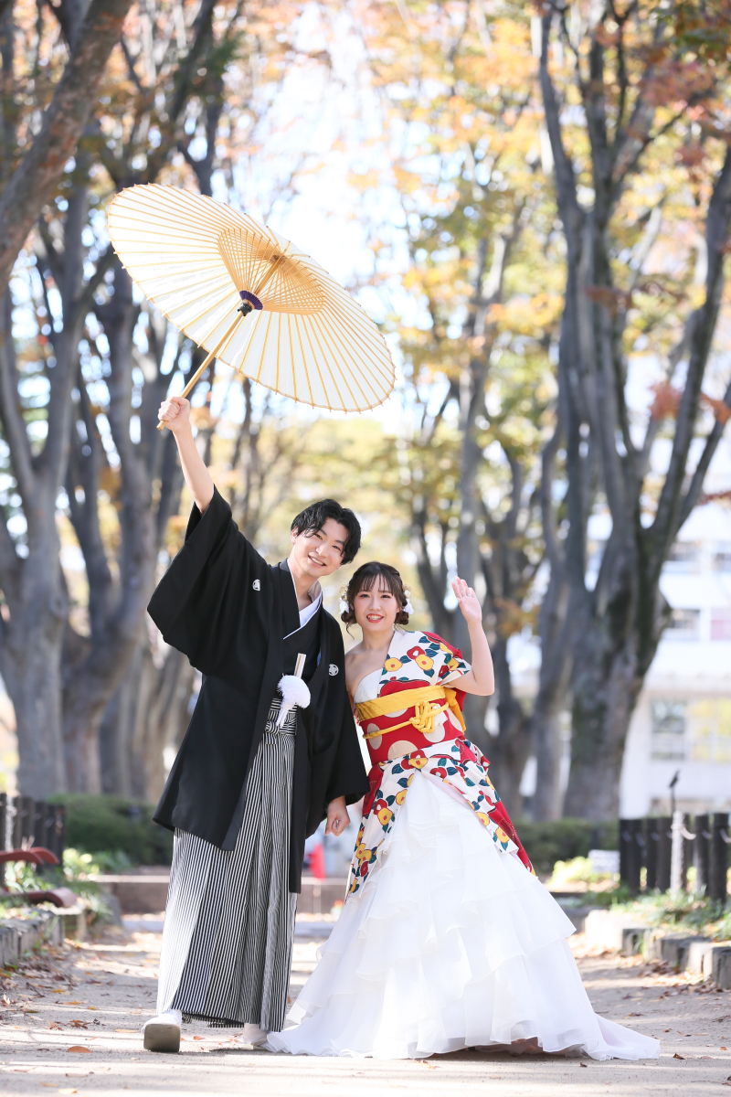 和装でもロケーションへ!
