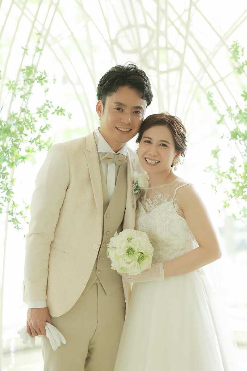 お二人の自然の笑顔をを引き出しながら