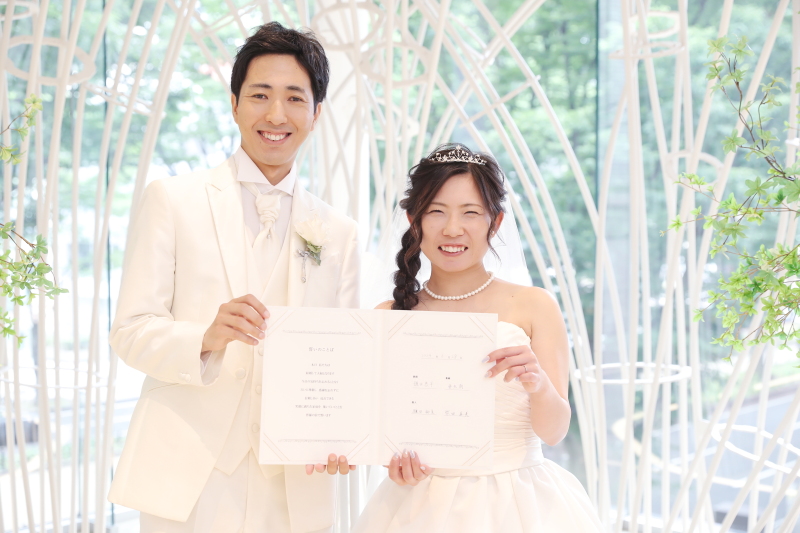 誓約書署名＆披露