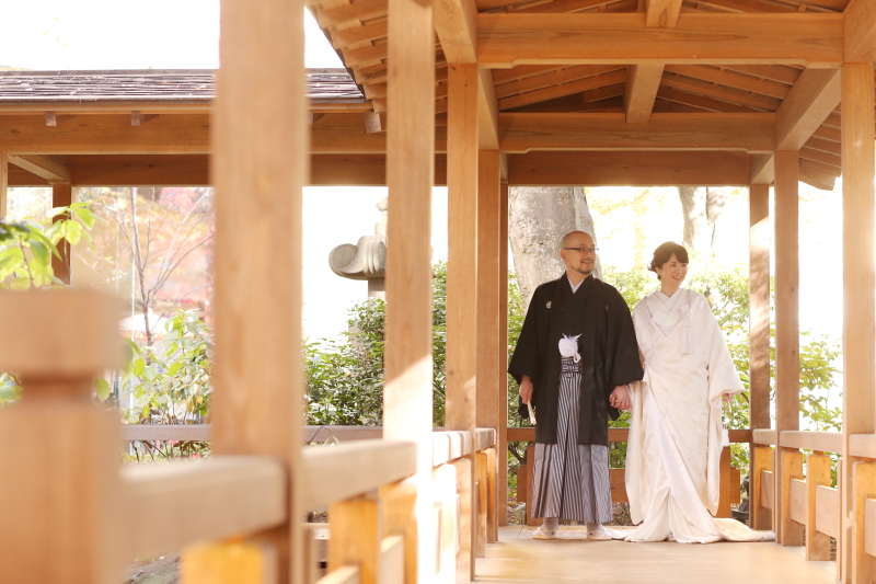 長い回廊はお2人の人生を表します