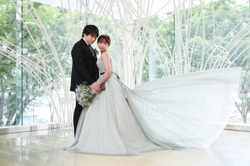 カラードレスにお着替え!