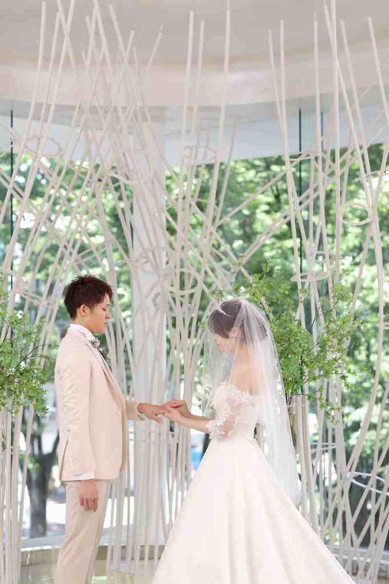 指輪交換シーン