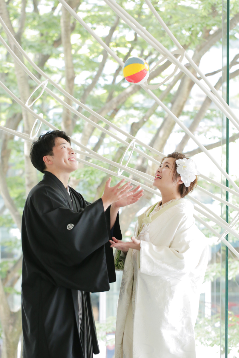 お二人の自然な笑顔があふれます