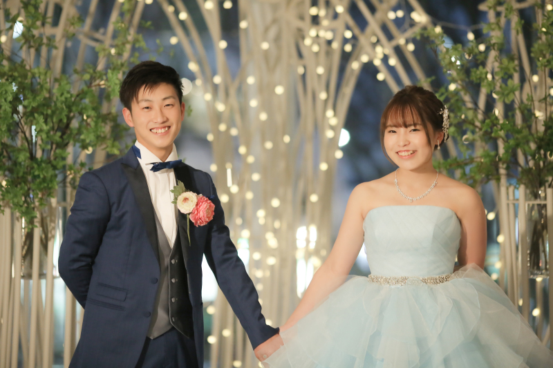 イルミネーションフォトは夕方からの特別プラン