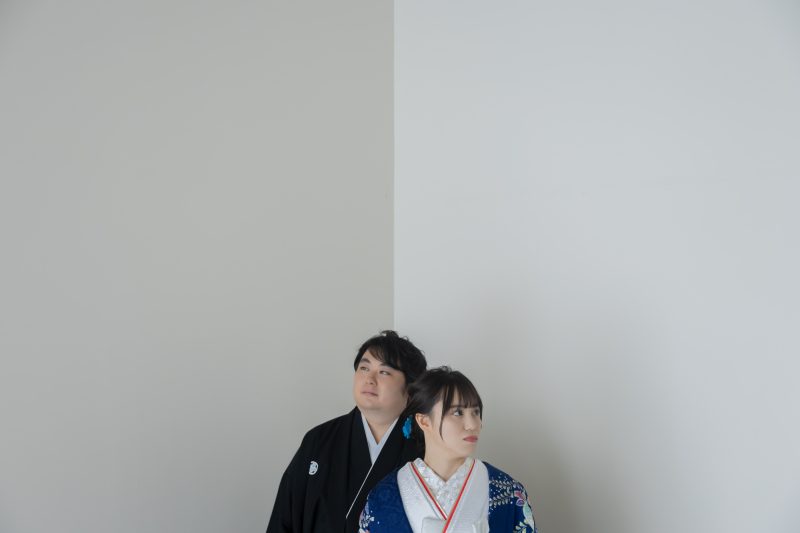 まずはスタジオで和装から!