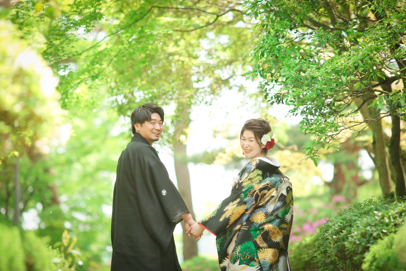 色打掛にチェンジも可能