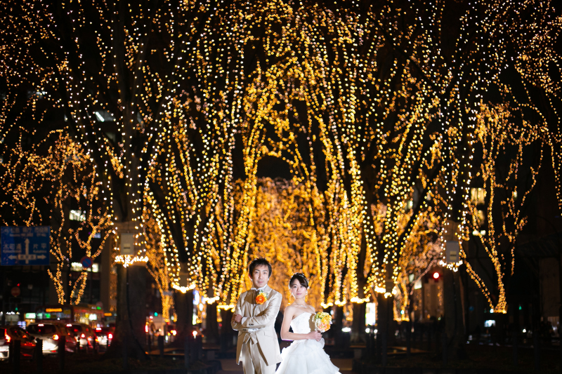 もちろん定禅寺通りでの撮影もOK