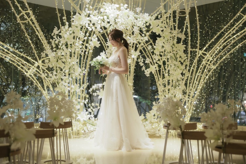 小さな結婚式 仙台店の衣装(白 ﾚｰｽ打掛SUK-03 )【Photorait】