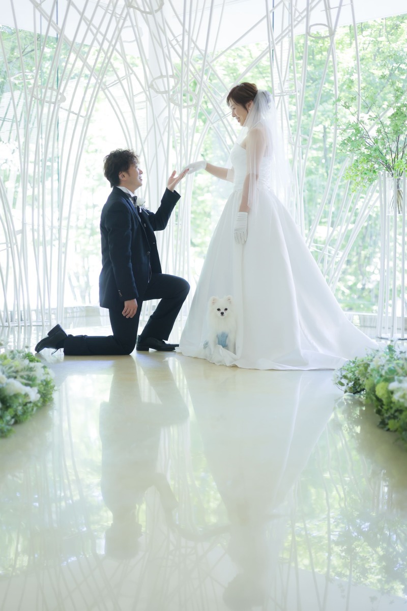 小さな結婚式　仙台店_ペットと一緒に撮影できる