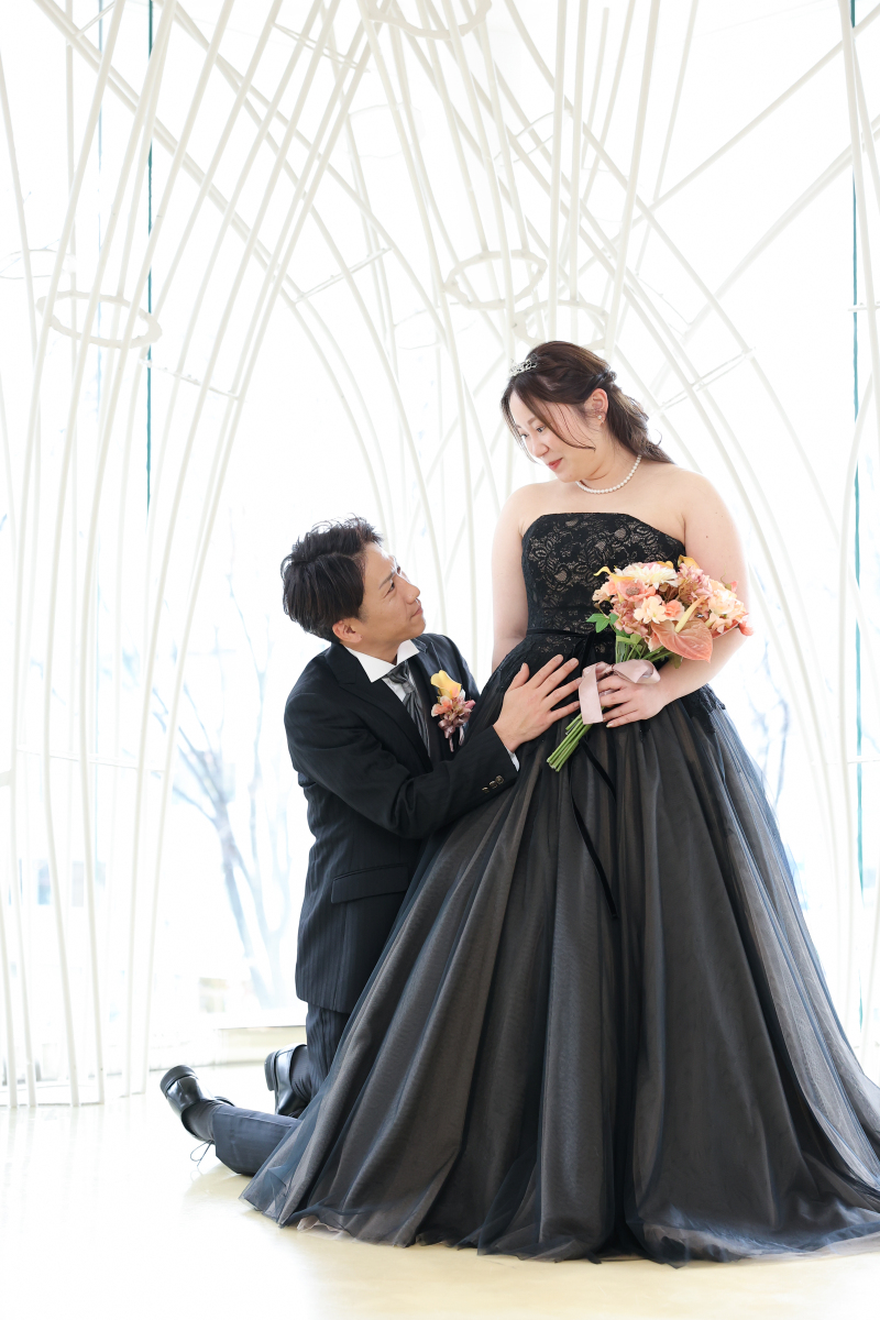 お腹に手を当てたり、声をかけたり・・♪