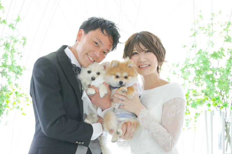 小さな結婚式　仙台店_ペットと一緒に撮影できる