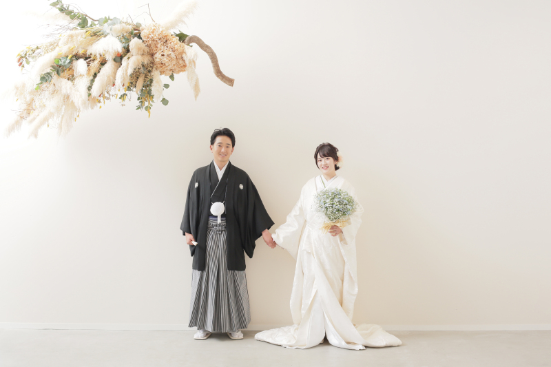 <1DAY手ぶらOK>基本料金50%OFF・デザインスタジオ撮影☆和装1着プラン|全50カットデータ・花嫁ヘアメイク込