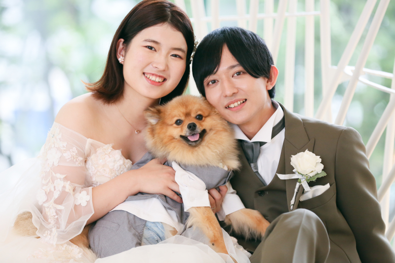 【通常プラン】〈大切なご家族も一緒に撮影OK〉ペットと一緒撮影プラン(洋装フォト50カットデータの金額です)