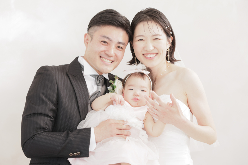 【結婚報告・年賀状にも◎】大切なご家族も一緒に撮影OK*