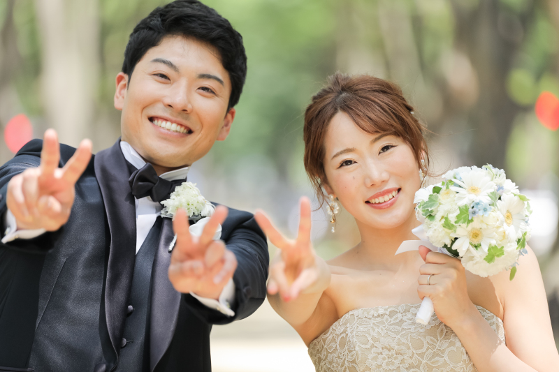 【よくばりプラン】ウェディングドレスもカラードレスも着たい方へ☆衣装チェンジ5分・撮影時間1時間!全データ50カット以上*