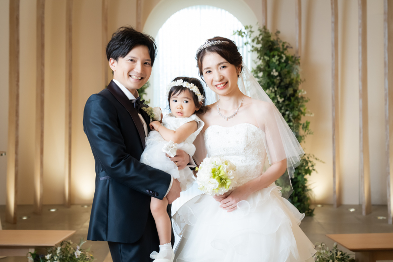 小さなお子様とのフォトウェディング