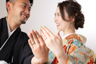 スタジオでの和装撮影