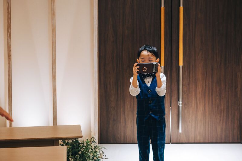 小さなカメラマン