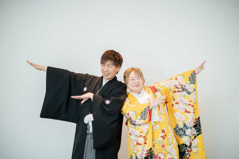 お二人らしさ全開の後撮り撮影