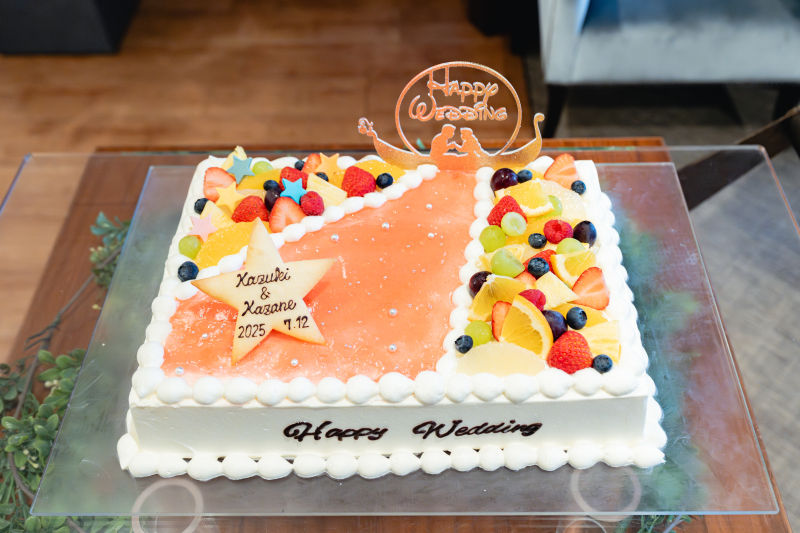 ケーキカットもぜひご一緒に♪