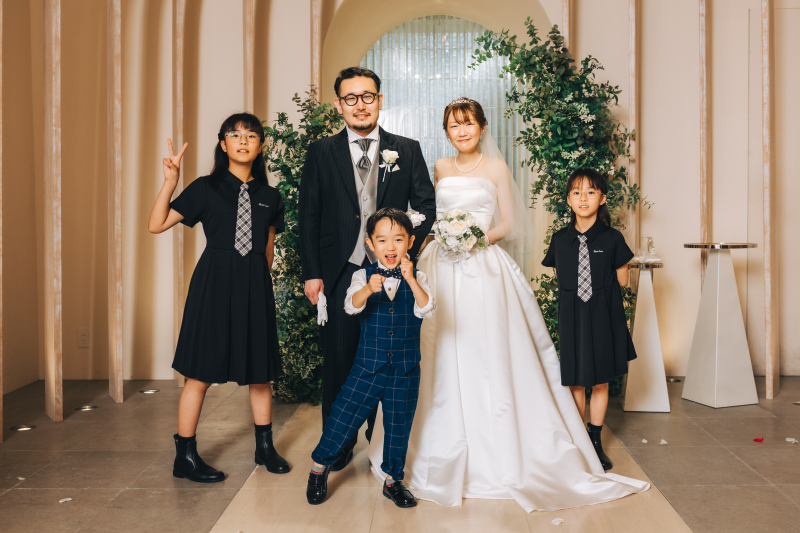 挙式後のお写真タイム