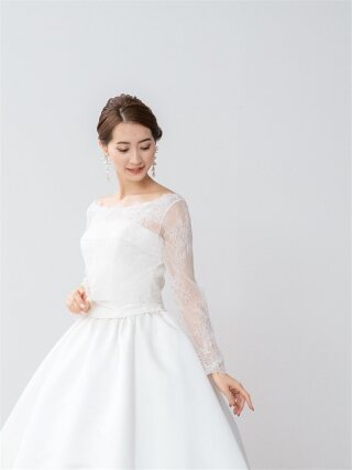 【新婦洋装付属品】ﾚｰｽﾌﾞﾗｳｽ(ﾛﾝｸﾞｽﾘｰﾌﾞ)