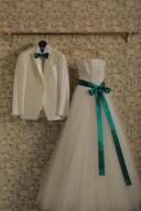 【洋装付属品】ｻｯｼｭﾘﾎﾞﾝ 蝶ﾈｸﾀｲ(ｸﾞﾘｰﾝ) 